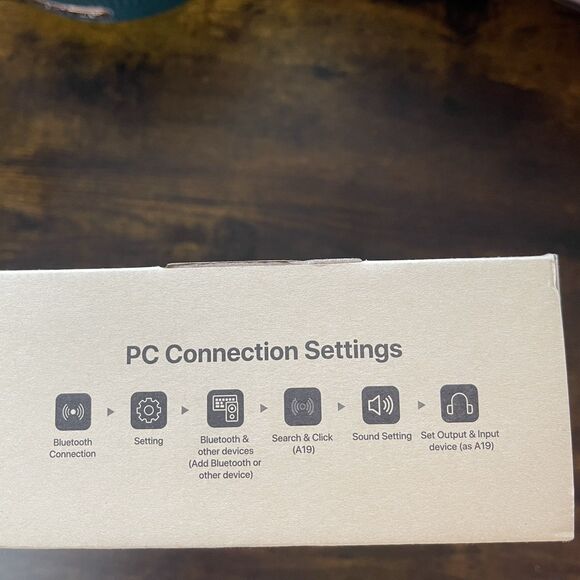 A19 Wireless Headset, Noise Cancelling - Bluetooth, HD Sound/Voice Black - Picture 2 of 4